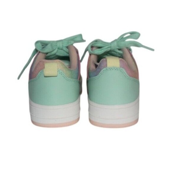Link Rexx 02K Little Girl's Lace Up Low Top Sneakers Size 12 Pink/Mint NIB - Picture 3 of 9